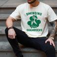 Shamrock Baseball Dad St Patricks Irish Ireland St Paddys Men's Comfort Colors T-Shirt Ivory Shamrock Baseball Dad St Patricks Irish Ireland St Paddys Men's Comfort Colors T-Shirt Ivory