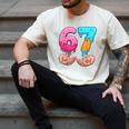 Six Seven 6-7 Baseball Ice Cream Drip 67 Meme Hands Men's Comfort Colors T-Shirt Ivory Six Seven 6-7 Baseball Ice Cream Drip 67 Meme Hands Men's Comfort Colors T-Shirt Ivory