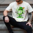 St Patricks Day Shamrock Baseball Drip Icecream Irish Boys Men's Comfort Colors T-Shirt Ivory