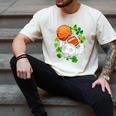 St Patricks Day Shamrock Basketball Baseball Football Soccer Men's Comfort Colors T-Shirt Ivory St Patricks Day Shamrock Basketball Baseball Football Soccer Men's Comfort Colors T-Shirt Ivory