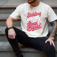 Stealing Hearts Like I Steal Bases Cute Baseball Boys Men's Comfort Colors T-Shirt Ivory Stealing Hearts Like I Steal Bases Cute Baseball Boys Men's Comfort Colors T-Shirt Ivory