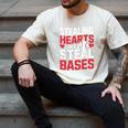 Stealing Hearts Like I Steal Bases Cute Baseball Kids Men's Comfort Colors T-Shirt Ivory