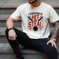 I Teach Kids To Hit And Steal Baseball Softball Coach Premium Tri-Blend Men's Comfort Colors T-Shirt Ivory I Teach Kids To Hit And Steal Baseball Softball Coach Premium Tri-Blend Men's Comfort Colors T-Shirt Ivory