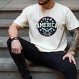 Team America 1776 4th Of July Patriotic Baseball Men's Comfort Colors T-Shirt Ivory