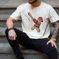 Ugly Christmas Sweater Gingerbread Baseball Toddler Kids Men's Comfort Colors T-Shirt Ivory