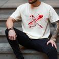 Valentine Baseball Player Drip Men's Comfort Colors T-Shirt Ivory