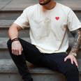 Valentines Day Baseball Batter Silhouette Heart Men Boy Kids Men's Comfort Colors T-Shirt Ivory