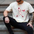 Valentines Day Baseball Batter Silhouette Heart For Men Boys Men's Comfort Colors T-Shirt Ivory
