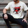 Valentines Day Baseball Heart Bat Sunglasses Men Boys Kids Men's Comfort Colors T-Shirt Ivory Valentines Day Baseball Heart Bat Sunglasses Men Boys Kids Men's Comfort Colors T-Shirt Ivory
