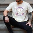 I Wear Purple For Alzheimers Awareness Baseball Heart Ribbon Men's Comfort Colors T-Shirt Ivory I Wear Purple For Alzheimers Awareness Baseball Heart Ribbon Men's Comfort Colors T-Shirt Ivory