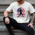 Women's Batter Patriotic American Flag Baseball Silks Men's Comfort Colors T-Shirt Ivory Women's Batter Patriotic American Flag Baseball Silks Men's Comfort Colors T-Shirt Ivory