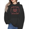 2024 Home Plate Social Club Softball Season Tee Baseball Mom Wmen Hoodie