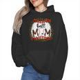 Ball Mom Leopard Ball Mom Baseball Mom Wmen Hoodie