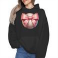 Baseball Mom Coquette Pink Bow Baseball Mom Wmen Hoodie Baseball Mom Coquette Pink Bow Baseball Mom Wmen Hoodie
