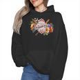 Baseball Mom With Garden Flowers Wmen Hoodie Baseball Mom With Garden Flowers Wmen Hoodie