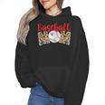 Baseball Mom Leopard Print Cute Mother's Day Sport Lover Wmen Hoodie