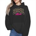 Baseball Mom Leopard Baseball Mama Life Girls Women Baller Wmen Hoodie