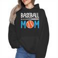 Baseball Mom Leopard Print Baseball Mama Women Mother's Day Wmen Hoodie