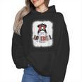 Baseball Mom Messy Bun Mommy Baseball Player Wmen Hoodie Baseball Mom Messy Bun Mommy Baseball Player Wmen Hoodie