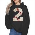 Baseball Mom Baseball Parent Number Two Baseball Gear 2 Wmen Hoodie