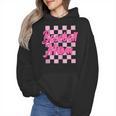 Baseball Mom And Pink Grid Sports Mother Mama Player Wmen Hoodie Baseball Mom And Pink Grid Sports Mother Mama Player Wmen Hoodie
