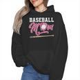 Baseball Mom Pink Ribbon Breast Cancer Awareness Fighters Wmen Hoodie