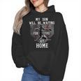 Baseball Mom My Son Will Be Waiting For You At Home Wmen Hoodie Baseball Mom My Son Will Be Waiting For You At Home Wmen Hoodie