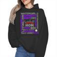 Baseball Mom Traits For Great Mothers Grey And Purple Wmen Hoodie Baseball Mom Traits For Great Mothers Grey And Purple Wmen Hoodie