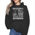 Baseball Momma Mom USA Flag 4th Of July Wmen Hoodie Baseball Momma Mom USA Flag 4th Of July Wmen Hoodie
