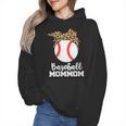 Baseball MomMom Baseball Player Leopard Mom Mom Wmen Hoodie