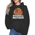 Baseball Mother Lover Baseballer Player Match Baseball Mom Wmen Hoodie