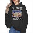 Baseball Sport I’m Just Here For The Snacks Baseball Mom Wmen Hoodie Baseball Sport I’m Just Here For The Snacks Baseball Mom Wmen Hoodie