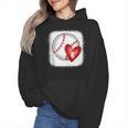 Bleached Custom Baseball Mom Number 6 Heart For Mom Wmen Hoodie Bleached Custom Baseball Mom Number 6 Heart For Mom Wmen Hoodie