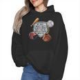My Boy Might Not Always Swing Baseball Mom Wmen Hoodie