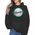 Cute Mama Script Font On Baseball Mom Wmen Hoodie