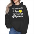 My Favorite Player Calls Me Stepmom Softball Baseball Mom Wmen Hoodie