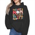 Groovy Ptchers Baseball Mom And Not Afraid To Yell About It Wmen Hoodie Groovy Ptchers Baseball Mom And Not Afraid To Yell About It Wmen Hoodie
