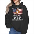 I'm a Baseball Mom Nothing Scares Me Baseball Wmen Hoodie