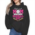 Just A Good Mom With A Baseball Bat Baseball Mom Wmen Hoodie