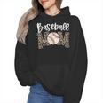 Leopard Baseball Mom Baseball Mama Retro Cute Mother's Day Wmen Hoodie Leopard Baseball Mom Baseball Mama Retro Cute Mother's Day Wmen Hoodie