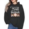 Loud And Proud Baseball Mom Messy Bun 2024 Wmen Hoodie