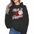Pitch 'n Giggles Baseball Player Women Baseball Mom Wmen Hoodie Pitch 'n Giggles Baseball Player Women Baseball Mom Wmen Hoodie