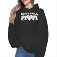 Proud Baseball Mom With Heart Game Day Wmen Hoodie Proud Baseball Mom With Heart Game Day Wmen Hoodie
