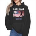 Proud Baseball MOM USA American Flag Family Game Day Wmen Hoodie Proud Baseball MOM USA American Flag Family Game Day Wmen Hoodie
