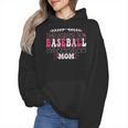 Retro Groovy Baseball Mom Proud Baseball Mom Wmen Hoodie
