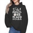 She Dances He Plays Mom Of Both Dance And Baseball Mom Wmen Hoodie She Dances He Plays Mom Of Both Dance And Baseball Mom Wmen Hoodie