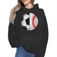 Soccer Baseball Player Soccer Baseball Mom Wmen Hoodie