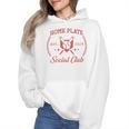 2024 Home Plate Social Club Softball Season Tee Baseball Mom Premium Wmen Hoodie