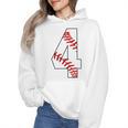 4 Laces 4th Birthday Boy Four Years Baseball Mom T-Shirt Wmen Hoodie