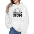 American Flag Patriotic Game Day Baseball Mom Wmen Hoodie